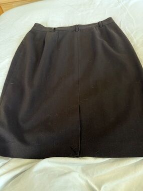 Rafaella Petites Dark Brown Pencil Skirt